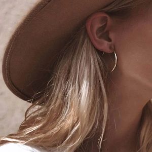 James Michelle Vintage Hoop Earrings - Medium